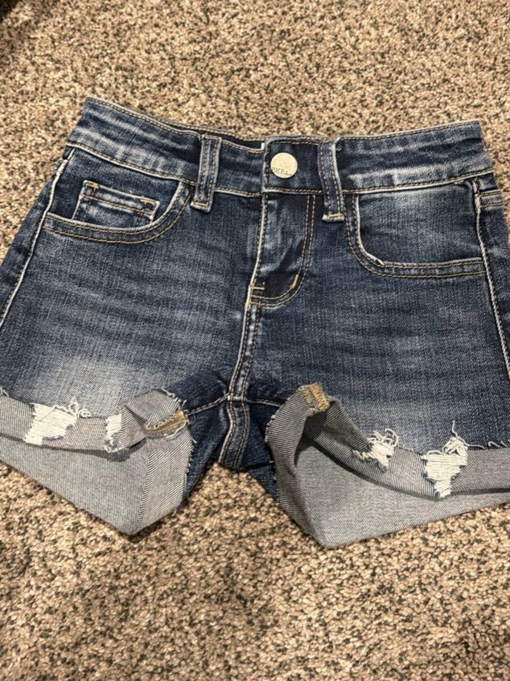 Girls BKE Distressed Denim shorts Size 6